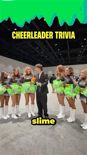 NFL Seahawks cheerleaders guess a Nickelodeon trivia question! 🍍