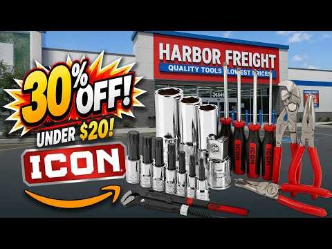 Harbor Freight 30% OFF ICON Tools UNDER $20 – These Are INSANE Deals (BUY NOW!)
