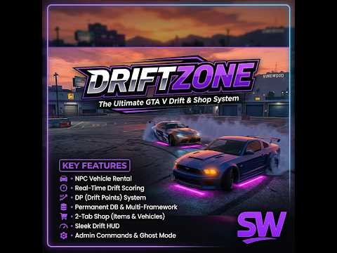 Advanced Drift Zone Script | QBCore / ESX / QBox | [FiveM]