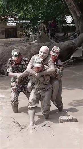 Trapped in the flood: Rescue mission in Nepal