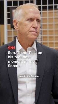 Sen. Thom Tillis on his proudest moment in the Senate