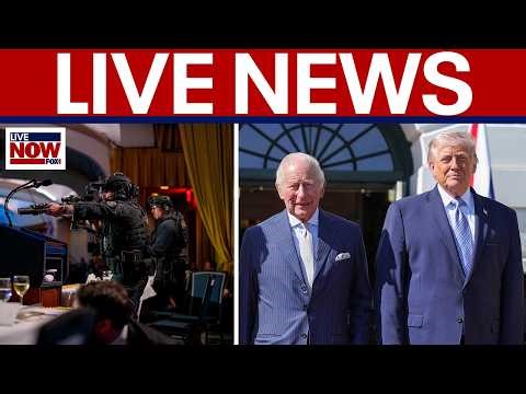 LIVE: King Charles attends White House state dinner, Comey indicted, Iran war, Severe storms, more