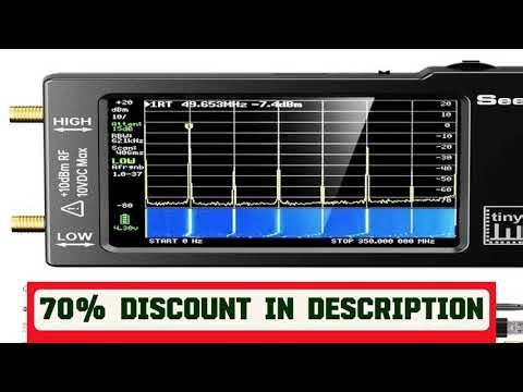 #Portable TinySA Spectrum Analyzer Upgraded V0.3.1 Tiny Frequency Analyzer 100kHz to 960MHz MF/HF/V