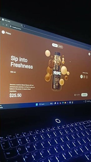 Flutter Web Animation | Premium Product Landing Page Design ✨ #shorts #flutter #webdevelopment