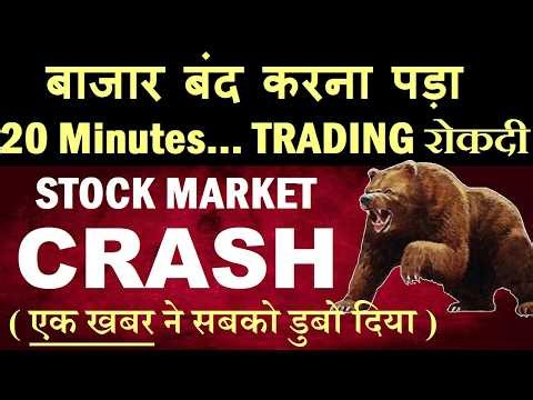 20 Minutes Trading रोकदी😨🔴 STOCK MARKET CRASH🔴 NIFTY CRASH🔴 WHY SHARE MARKET CRASH TODAY🔴 KOSPI🔴SMKC