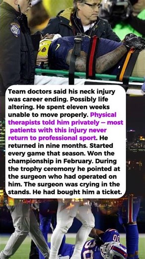 Paralyzed at Practice. Walked Out of Hospital. Won a Championship.