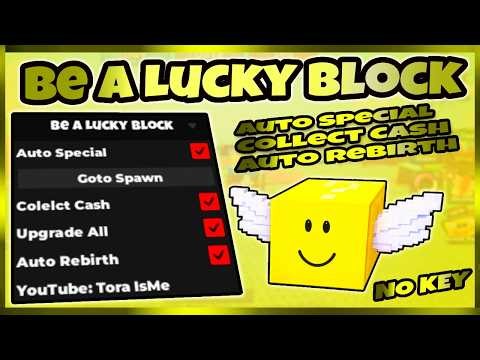 🍀 NEW Be a Lucky Block Script (2026) 🚀 | No Key 🔓 | Auto Special ⭐ Collect Cash 💰 Auto Rebirth ♻️