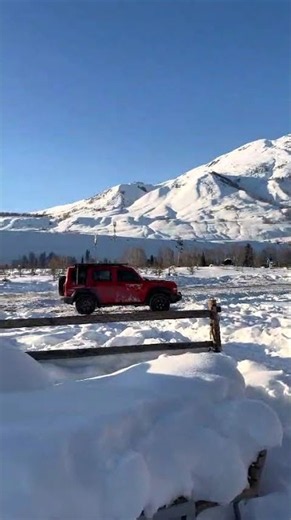 Exploring a Beautiful Snowy Area ❄️🏔️ | Winter Wonderland | Amazing Nature #snowy #snowylandscape