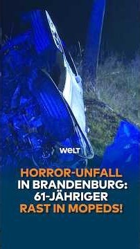 Horror-Unfall in Brandenburg: 61-Jähriger rast in Mopeds!