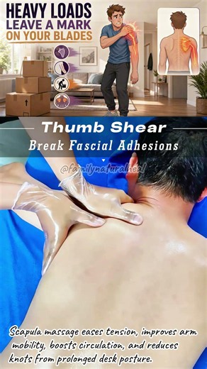 Scapula Massage Calms Ache And Heavy Tension