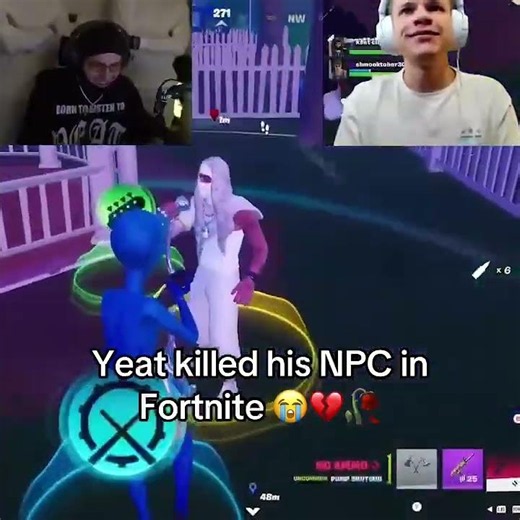 Yeat killed his NPC in Fortnite 😭💔🥀