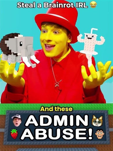 Steal A Brainrot Admin Abuse In Real Life 😂