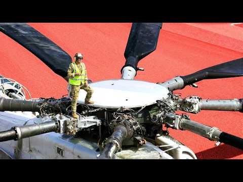 Crazy Process of Starting US Biggest Helicopter Ever Built