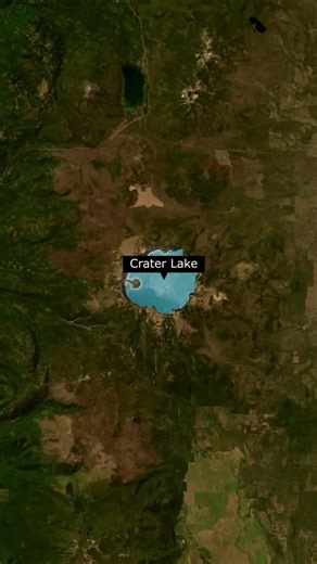 Crater Lake: America’s Best Kept Secret 🌊🔥 | Deepest Lake in the USA #CraterLake #Oregon #USA #DeepestLake #NatureFacts
