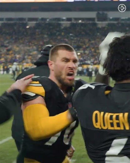 T.J. Watt and Patrick Queen were HYPED up after Calvin Austin III's touchdown