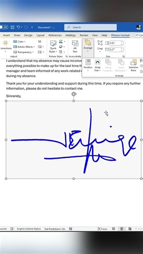 Add E Signatures Easily in Microsoft Word#shorts