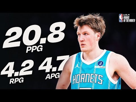 Kon Knueppel Named @kia Eastern Conference Rookie of the Month!