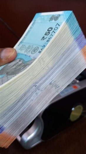 Counting Mixed Indian Currency Notes with Children Bank Churan Label Notes on Machine 💵🔢 #shorts