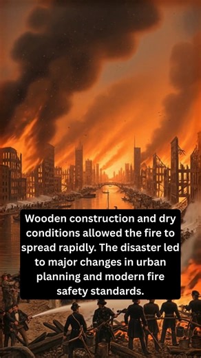 The Fire That Reshaped a City — Chicago, 1871. In October 1871, a devastating fire swept across Chicago, fueled by wooden buildings, strong winds, and months of dry weather. Within hours, the flames leapt block to block, creating one of the largest urban fires in American history. The destruction was staggering. More than 17,000 buildings were destroyed, and over 100,000 people were left homeless. Businesses, homes, warehouses, and entire neighborhoods collapsed into ash as residents fled toward