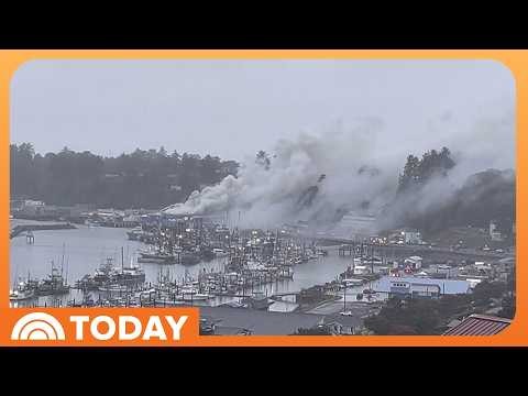 Fire at Seafood Processing Plant Forces Evacuations in Oregon