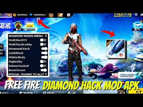 FREE FIRE NEW DIAMOND HACK || FF NEW MOD MENU APK || UNLIMITED DIAMOND SCRIPT