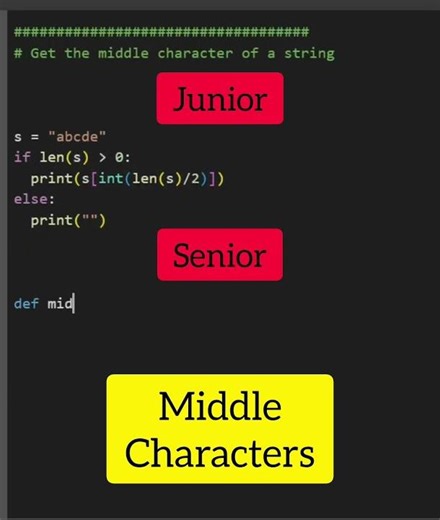 Finding the middle characters in Python using Claude