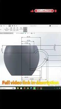 ☕ Tea Cup Modeling in SOLIDWORKS 2025 | Complete CAD Tutorial | SolidWorks Practice Project