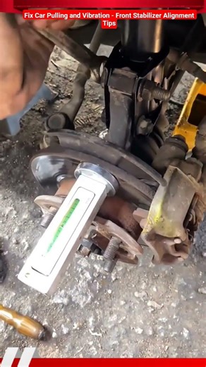 ​Fix Car Pulling and Vibration - Front Stabilizer Alignment Tips #shorts #automobile #mechanic