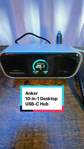 Anker 10-in-1 Desktop USB-C Hub Review: they must have for any desk setup. #tinoreviews #anker #usbchub #desksetup #tiktokshopcreatorpicks