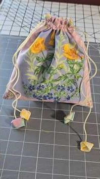 Easy Beginner Friendly "Drawstring Gift Bag " Sewing Tutorial #sewing #handmade #sewingtutorial #diy