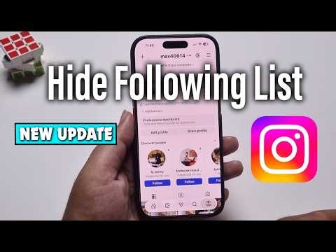 How To Hide Your Following List From Friends On Instagram?