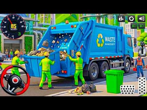 Garbage City Road Truck Driving Games 3D: Extreme Trash Truck City Simulator - android gameplay