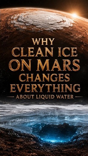 Why Clean Ice on Mars Changes Everything About Liquid Water #space #cosmicexploration #universe