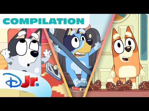 Bluey Minisodes Season 2 Compilation! 🎵 | Humpty Dumpty, Green Bottles, Flying Saucer | Disney Jr.