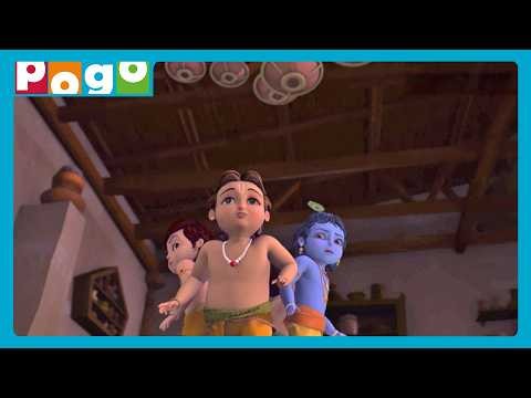 Krishna Aur Toli Ka Makhan Heist!🍯🎯| Little Krishna in Hindi🤩| Krishna & Friends✌️| @PogoChannel