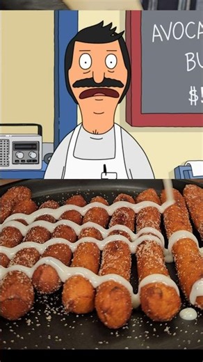 Bob's Frosty Yogurt Fries Snack Stunt Switcheroo!🍦🍟 #shorts #bobsburgers #yogurt #fries