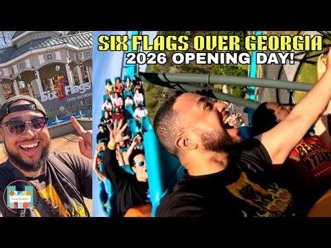 OPENING DAY of the 2026 Season at Six Flags Over Georgia! | UPDATES, RIDE DELAYS + ON-RIDE POVs!