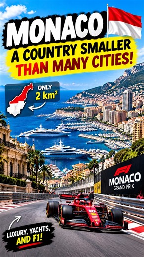 A Country Smaller Than Many Cities! 🇲🇨 #Monaco #Geography #WorldFacts