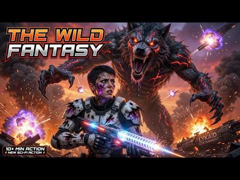 The WILD Fantasy sci-fi action, with Werewolf creatures, Alien. Sci-fi woman fighting for survival.