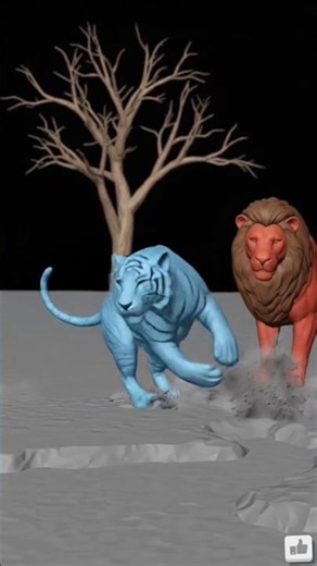 Tiger vs Lion 🔥 Real Fight Analysis | Who is the Real Jungle King?#shortsvideo #viral
