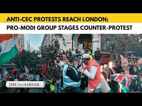 Anti-CEC protests reach London as SFI UK demonstrators face pro-government counter-protest
