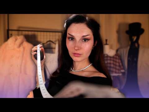 ASMR Extremely Detailed Measuring | Fashion Designer Measures You & Outfit Styling