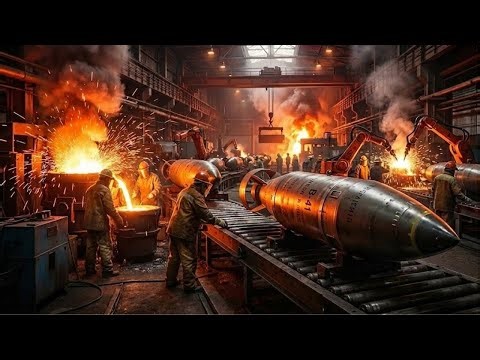 Inside the Aerial Bomb Factory – How 2,000lb JDAMs Are Cast & Assembled (Restricted Access)