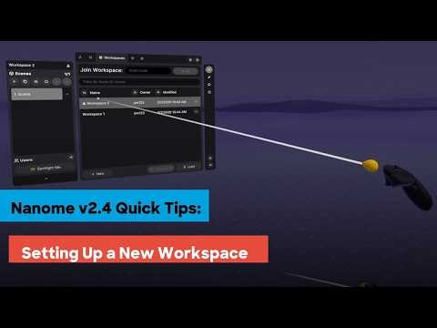 Nanome v2.4 Quick Tips: Setting Up a New Workspace