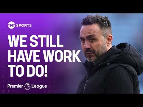 De Zerbi feels Spurs still aren’t safe despite climbing out the relegation zone after beating Villa