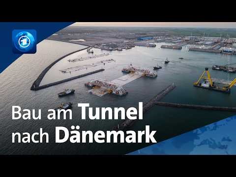 Fehmarnbelt-Tunnel: 73.500 Tonnen schweres Element wird abgesenkt