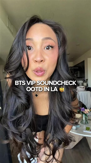 BTS VIP SOUNDCHECK!!! Day 3 in LA ootd 🤠🖤 #btsarmy #arirang #concertoutfit #sofistadium #btsconcert