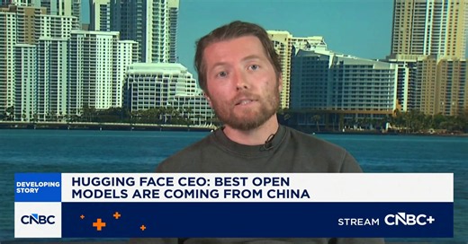 Hugging Face CEO says China is winning the AI race and dominating on open models