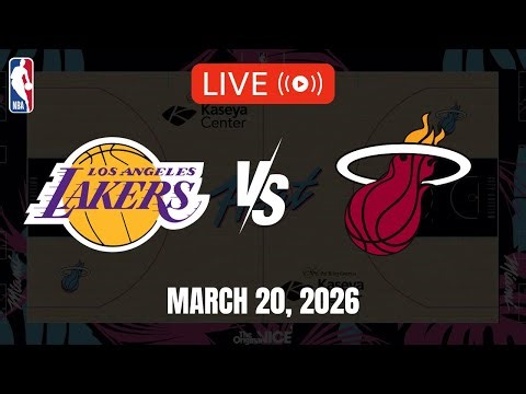 NBA LIVE! LOS ANGELES LAKERS vs MIAMI HEAT | 2025-26 NBA SEASON | March 20, 2026 | NBA 2K26