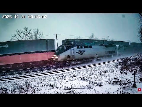 New Years Eve Snow Trains! The WWoT Car Spotted! Amtrak And CSX Trains Racing In The Snow! and More!